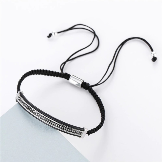 Bratara cu snur Luxury Diamond