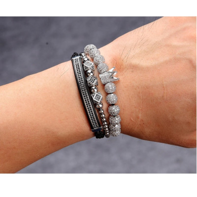 Bratara cu snur Luxury Diamond