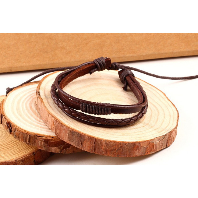 Bratara Noah piele maro