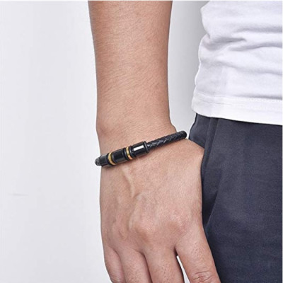 Bratara piele Magnetic Bullets Thomaso