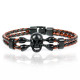 Bratara Miro Skull Black Brown