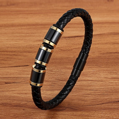 Bratara piele Magnetic Bullets Thomaso