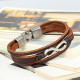 Bratara piele Brown Infinity