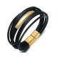 Bratara leather Magnetic Multi Thomaso