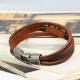 Bratara piele Brown Infinity