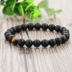 Bratari cuplu pietre naturale Tiger Eye Black Onix