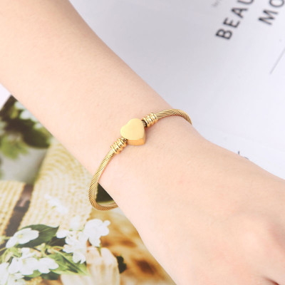 Bratara cu inima bangle Gold Moments of Love