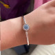 Bratara argint 925 Blue Eye of Protection
