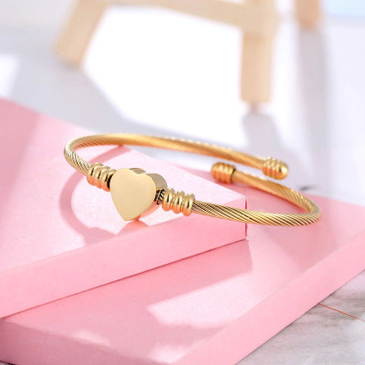 Bratara cu inima bangle Gold Moments of Love
