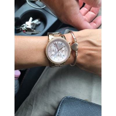 Bratara cu inima bangle Rose Gold Moments of Love