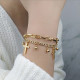 Bratara Charmuri Cross Gold