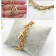 Bratara Charmuri Cross Gold