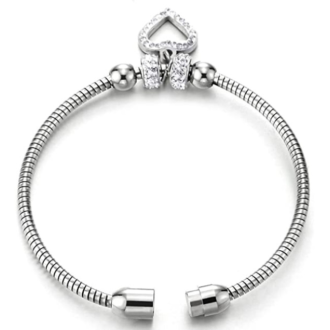 Bratara Heart Charms