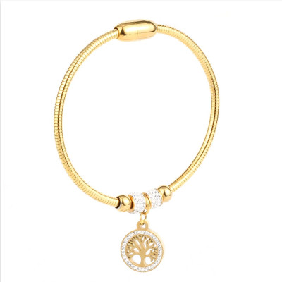 Bratara Charm Copacul Vietii Gold