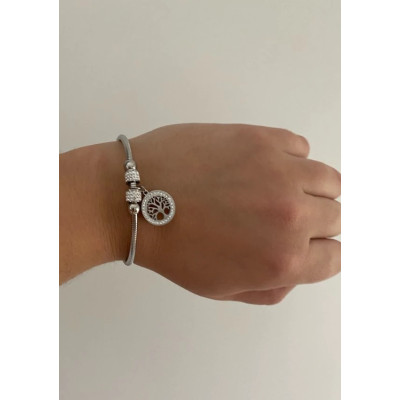 Bratara Charm Copacul Vietii Silver