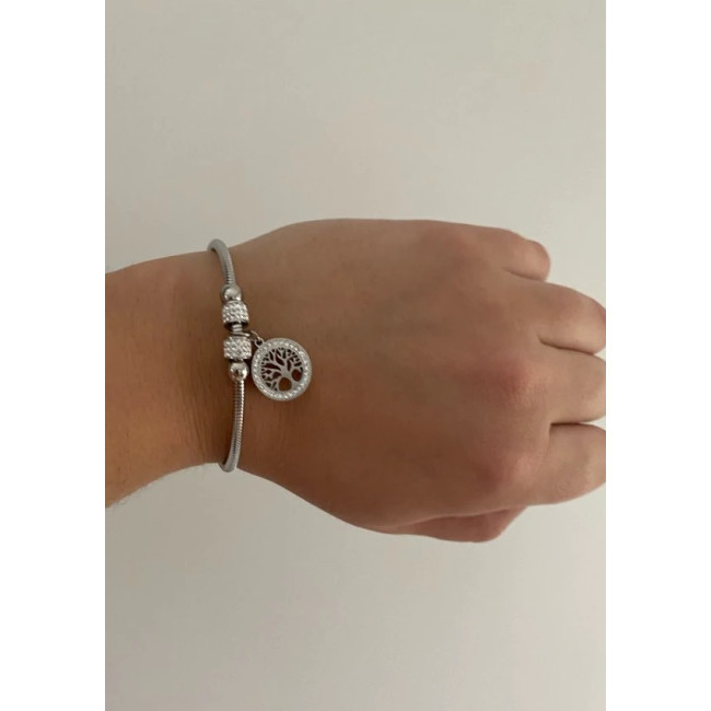 Bratara Charm Copacul Vietii Silver