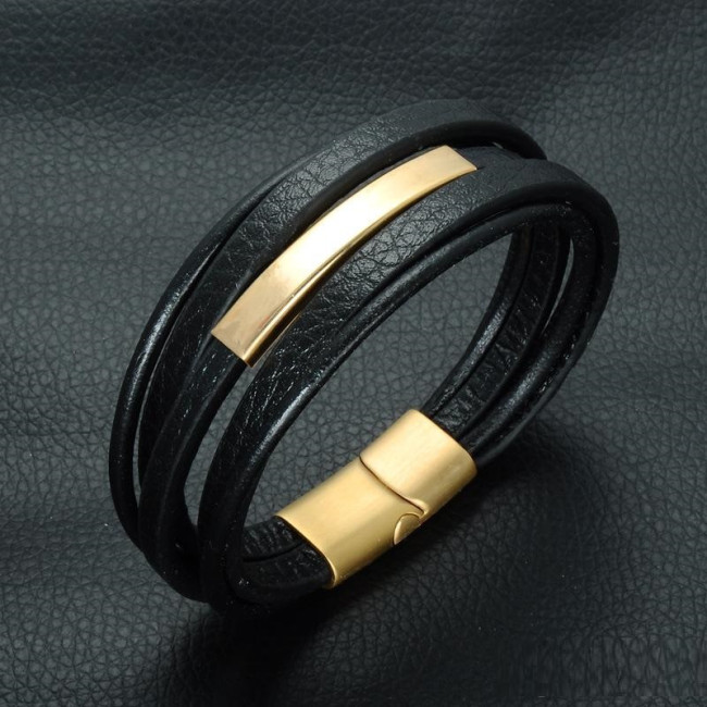 Bratara leather Magnetic Multi Thomaso