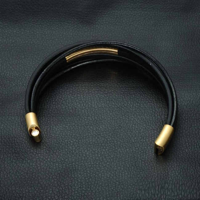 Bratara leather Magnetic Multi Thomaso