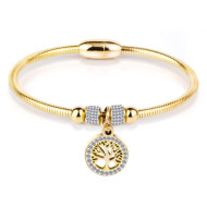 Bratara Charm Copacul Vietii Gold