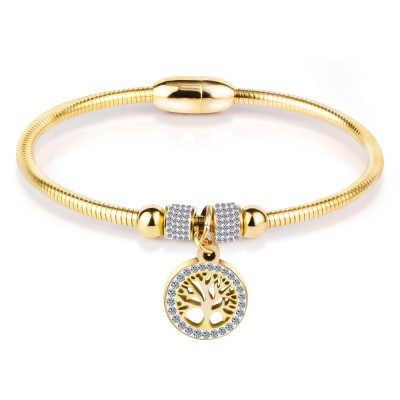 Bratara Charm Copacul Vietii Gold