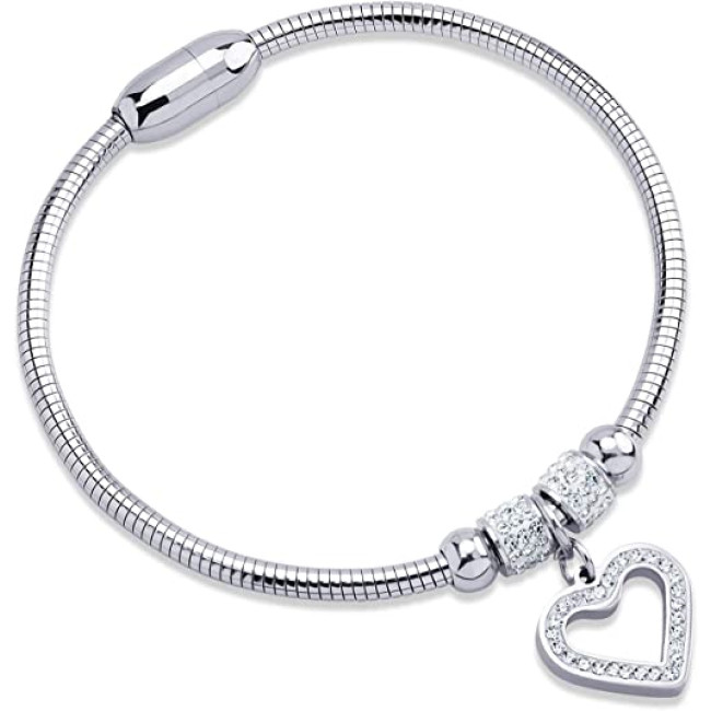 Bratara Heart Charms