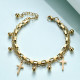 Bratara Charmuri Cross Gold