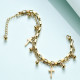 Bratara Charmuri Cross Gold