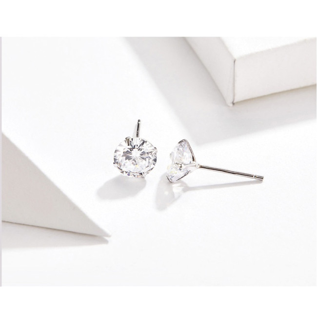Cercei argint Diamond Stud