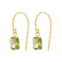 Cercei argint Green Crystal