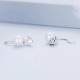 Cercei argint cu Perle si Cubic Zirconia