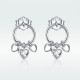 Cercei argint Little Hearts Charms