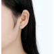 Cercei argint Diamonds Hearts Studs