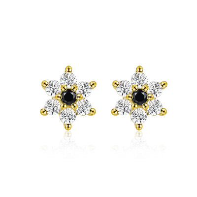 Cercei argint Snowflakes Flower
