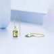 Cercei argint Green Crystal