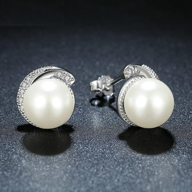 Cercei argint Elegant Perla