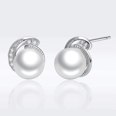 Cercei argint Elegant Perla