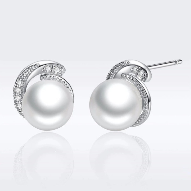 Cercei argint Elegant Perla