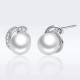 Cercei argint Elegant Perla