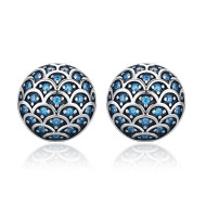 Cercei argint Blue Magic Crystals 