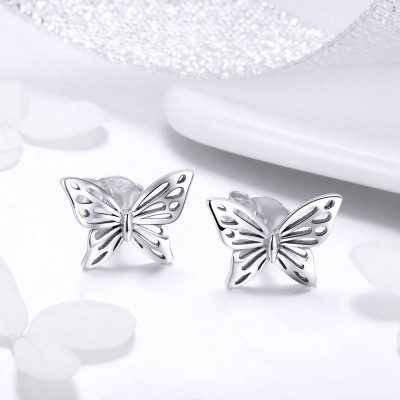 Cercei argint Sweet Butterfly