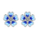 Cercei argint Vintage Blue Flower