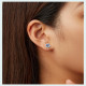 Cercei argint Vintage Blue Flower