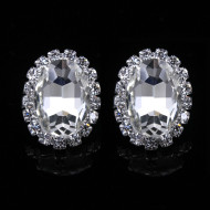 Cercei ovali Diamond Divine cu zirconii