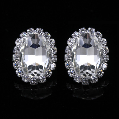 Cercei ovali Diamond Divine cu zirconii