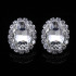 Cercei ovali Diamond Divine cu zirconii