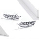 Cercei argint Feathers