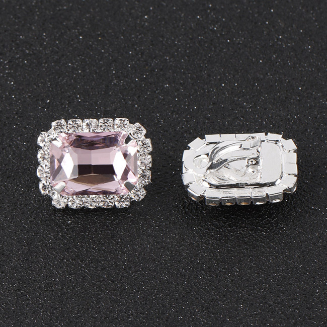 Cercei cu Clips Light Pink Cuart
