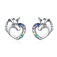 Cercei argint Unicorn Love