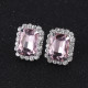 Cercei cu Clips Light Pink Cuart