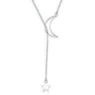 Colier argint 925 Moon and Star